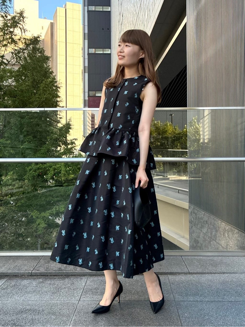 フラワージャガードタックスカート｜OUTLET / アウトレット